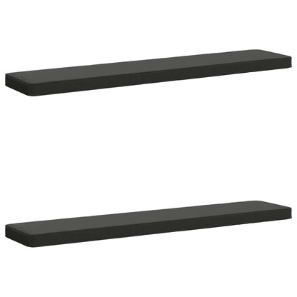 2-Piece Bench Cushions VUGHT 100% Polyester Grey 2 pcs Length 30 cm Width 150 cm Anthracite (polyester)