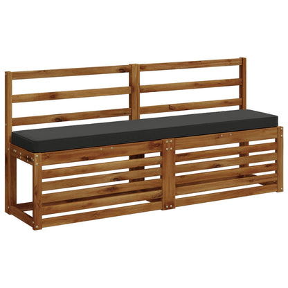 2-Piece Bench Cushions VUGHT 100% Polyester Grey 2 pcs Length 30 cm Width 150 cm Anthracite (polyester)