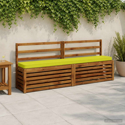 2-Piece Bench Cushions VUGHT 100% Polyester Grey 2 pcs Length 30 cm Width 170 cm Bright green (polyester)