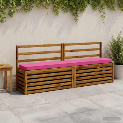 2-Piece Bench Cushions VUGHT 100% Polyester Grey 2 pcs Length 30 cm Width 170 cm Pink (polyester)