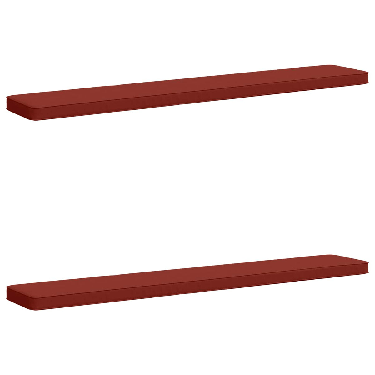 2-Piece Bench Cushions VUGHT 100% Polyester Red 2 pcs Length 30 cm Width 200 cm Red (melange)