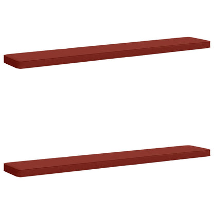 2-Piece Bench Cushions VUGHT 100% Polyester Red 2 pcs Length 30 cm Width 200 cm Red (melange)