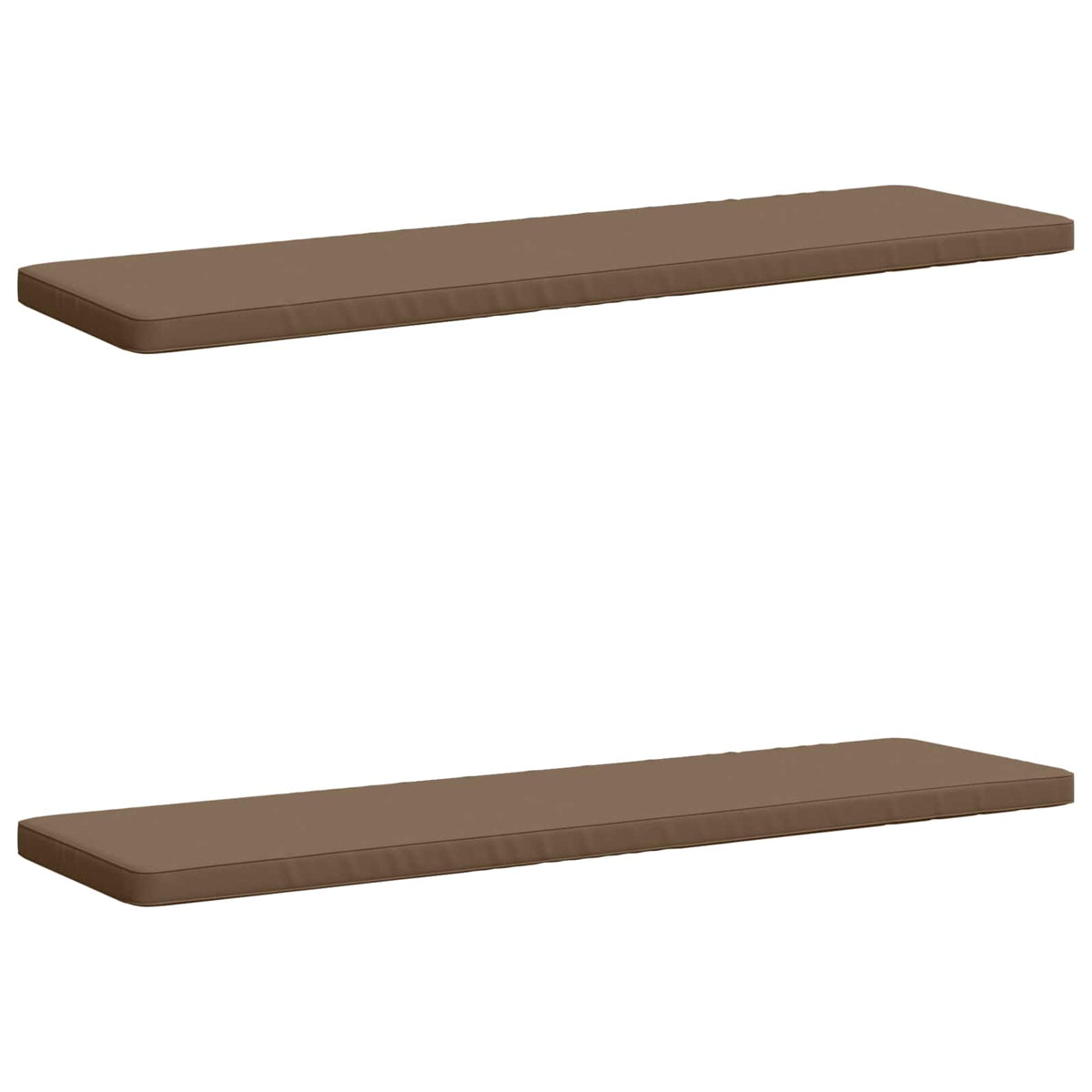 2-Piece Bench Cushions VUGHT 100% Polyester Red 2 pcs 200 x 50 cm Taupe (melange)