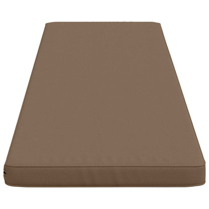 2-Piece Bench Cushions VUGHT 100% Polyester Red 2 pcs 200 x 50 cm Taupe (melange)