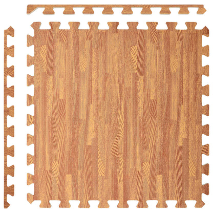 Floor Mats 50 pcs 18 m² EVA Foam Wood 18 m² (1 cm)