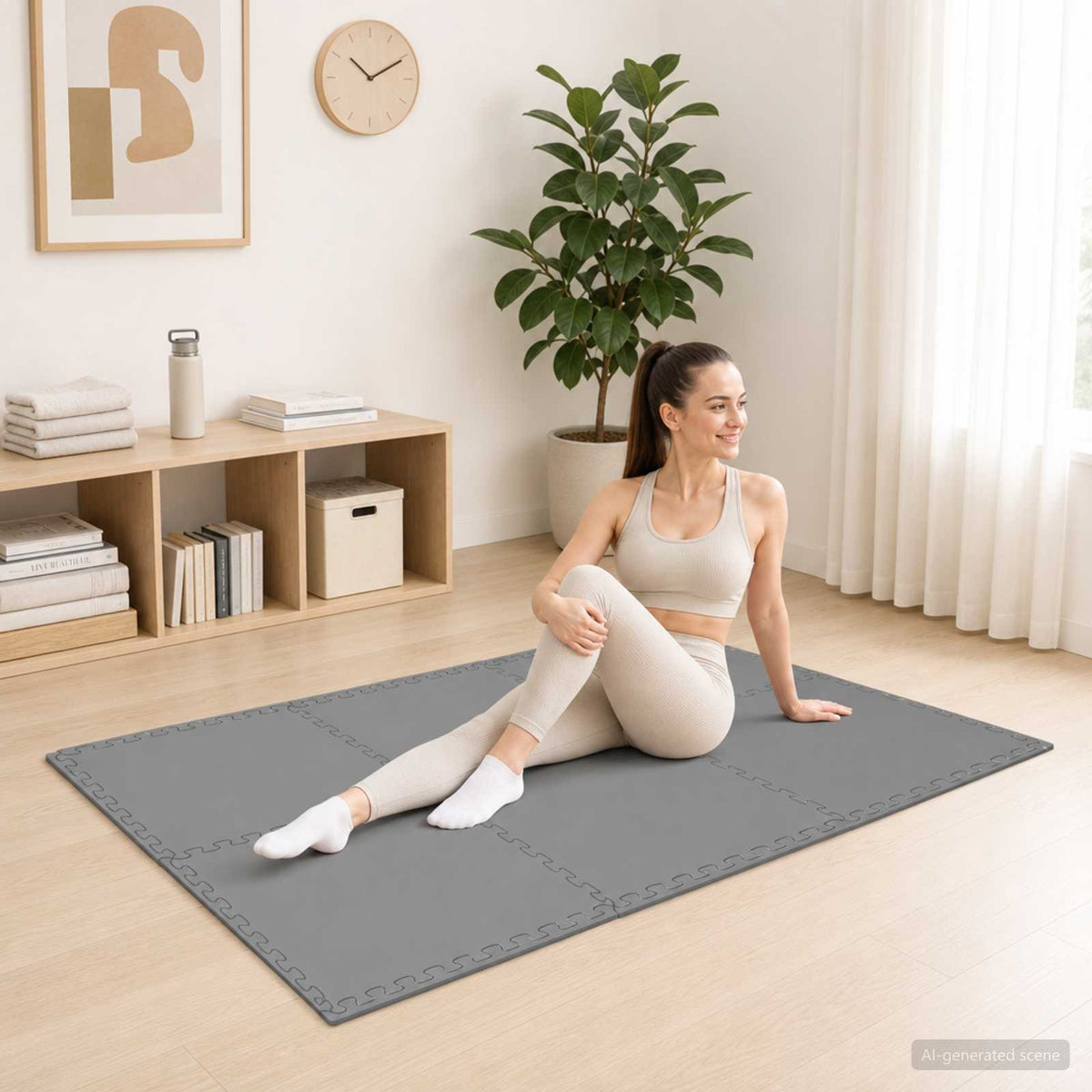 Floor Mats 50 pcs 18 m² EVA Foam Grey 14.4 m² (0.4 cm)