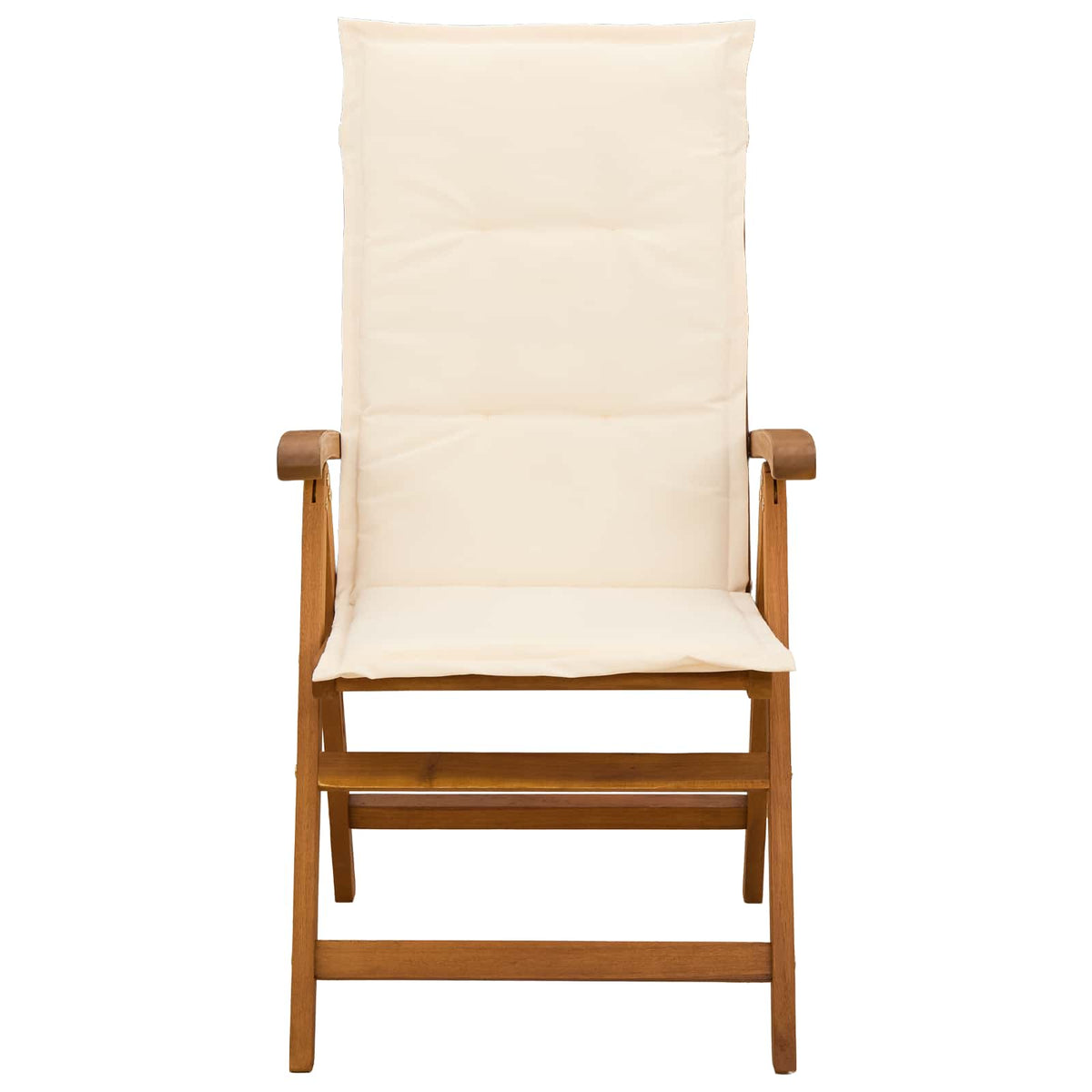 vidaXL Reclining Garden Chairs 4 pcs Natural Solid Acacia Wood 2