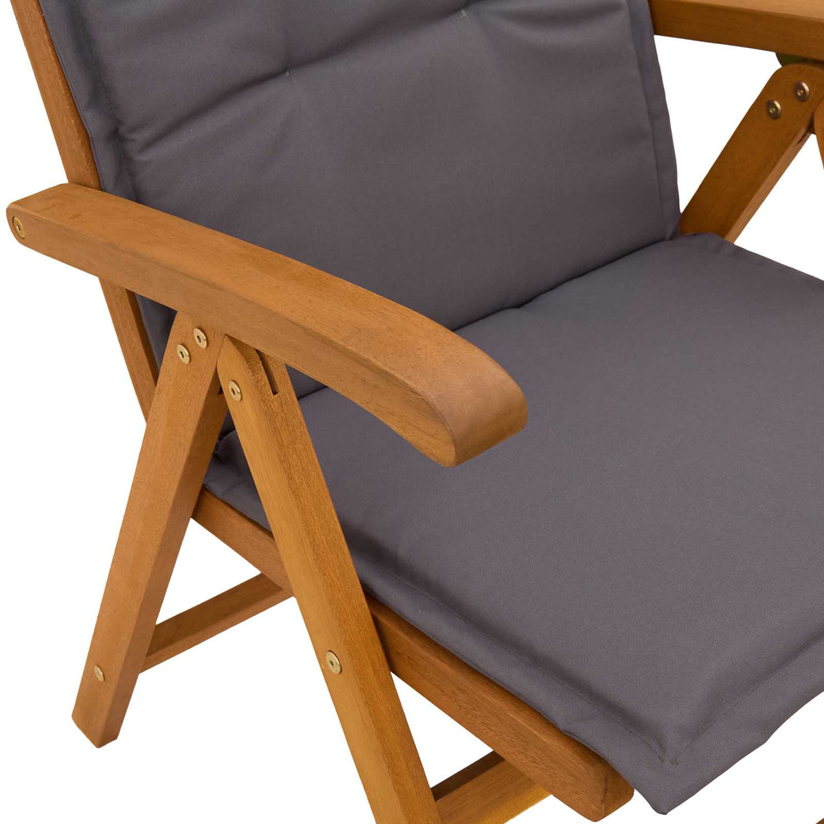 vidaXL Reclining Garden Chairs 4 pcs Natural Solid Acacia Wood 4