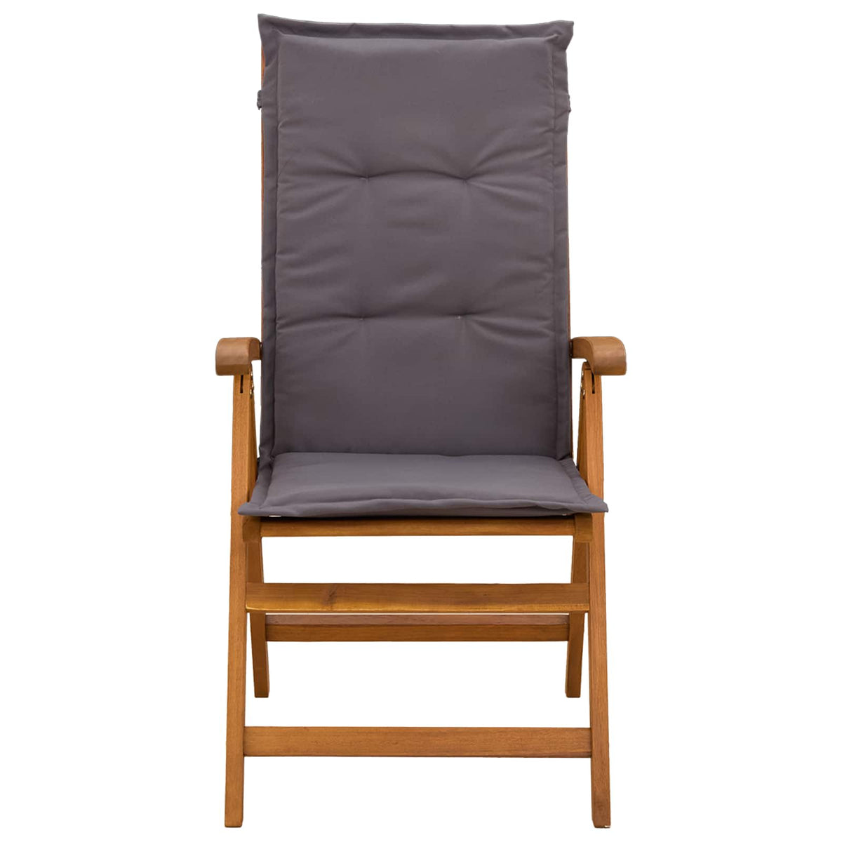 vidaXL Reclining Garden Chairs 4 pcs Natural Solid Acacia Wood 2