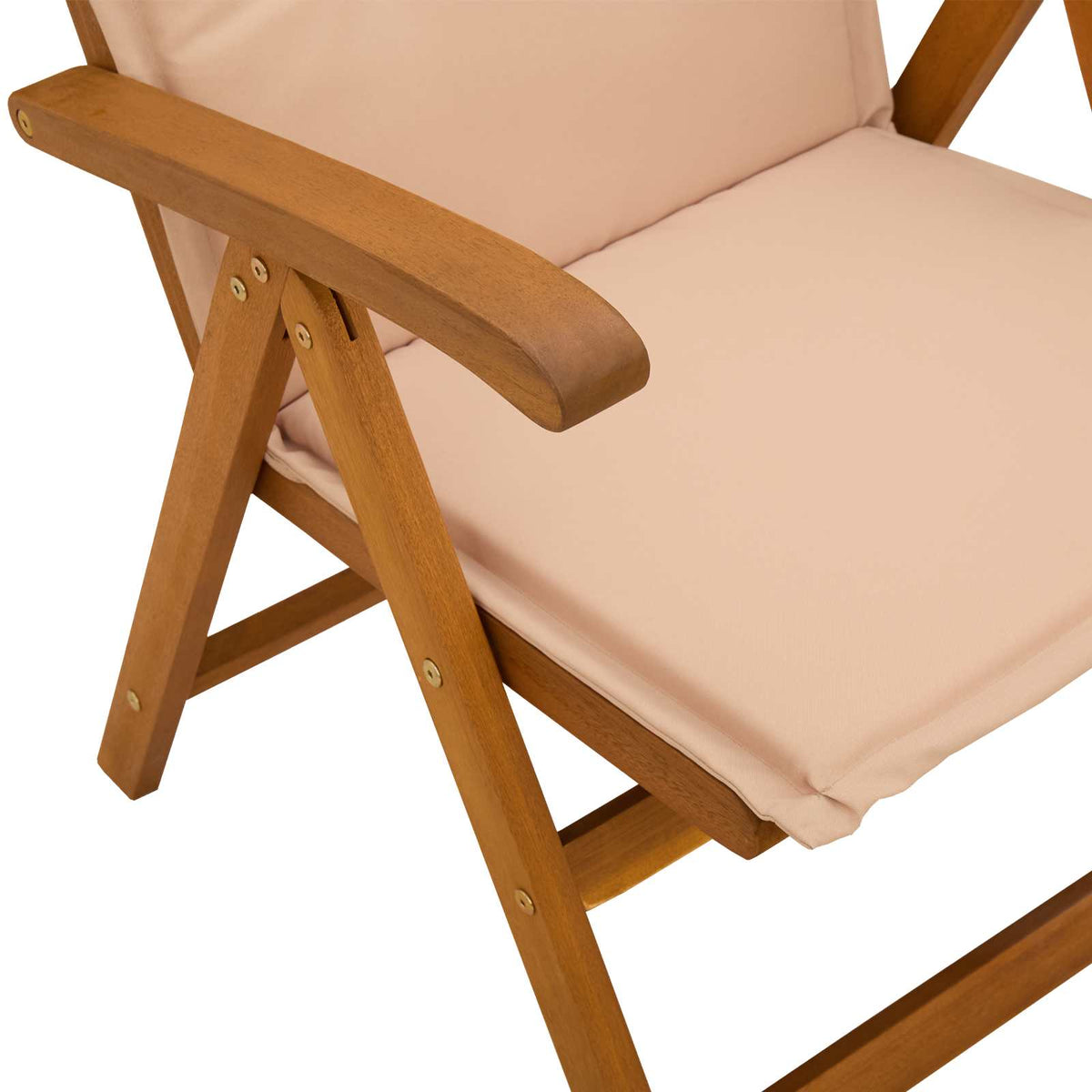 vidaXL Reclining Garden Chairs 4 pcs Natural Solid Acacia Wood 4