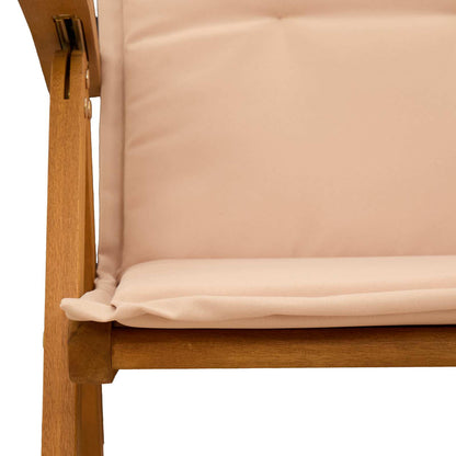 vidaXL Reclining Garden Chairs 4 pcs Natural Solid Acacia Wood 5