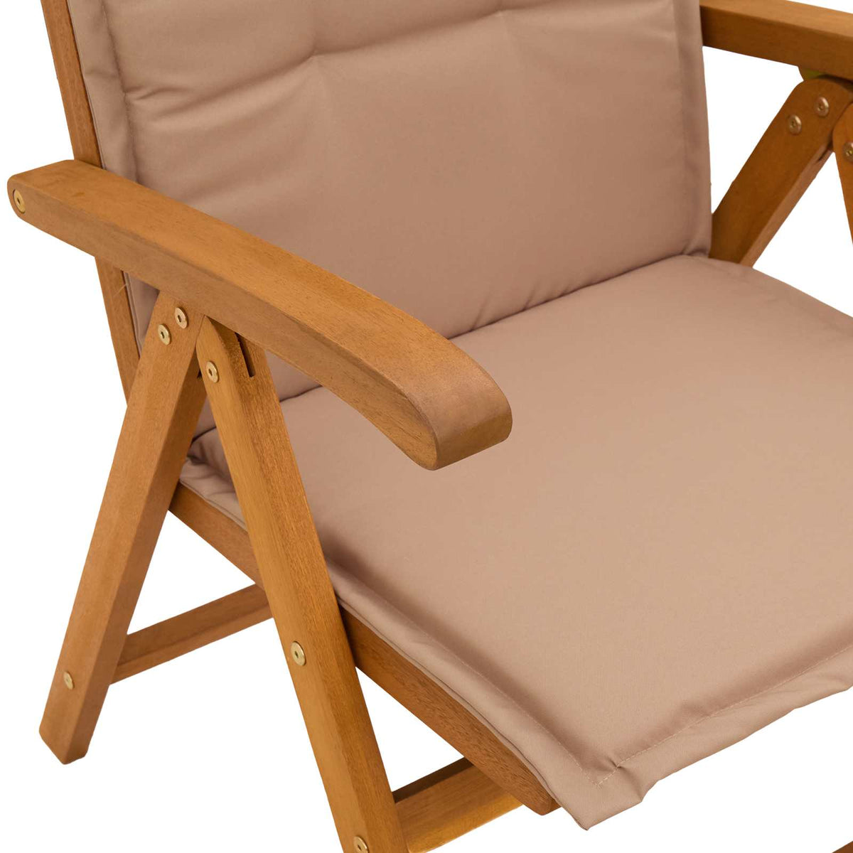 vidaXL Reclining Garden Chairs 4 pcs Natural Solid Acacia Wood 4