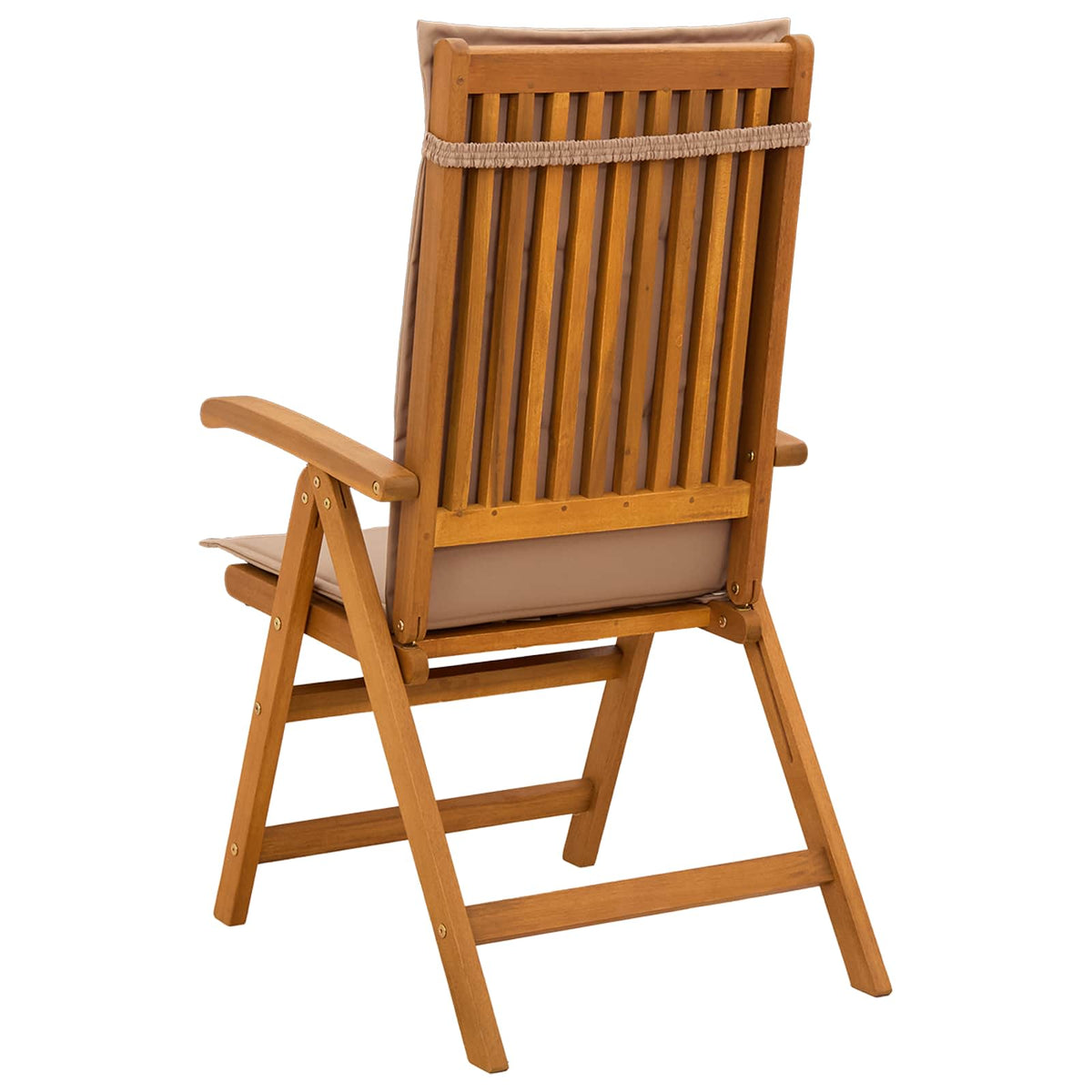 vidaXL Reclining Garden Chairs 4 pcs Natural Solid Acacia Wood 3