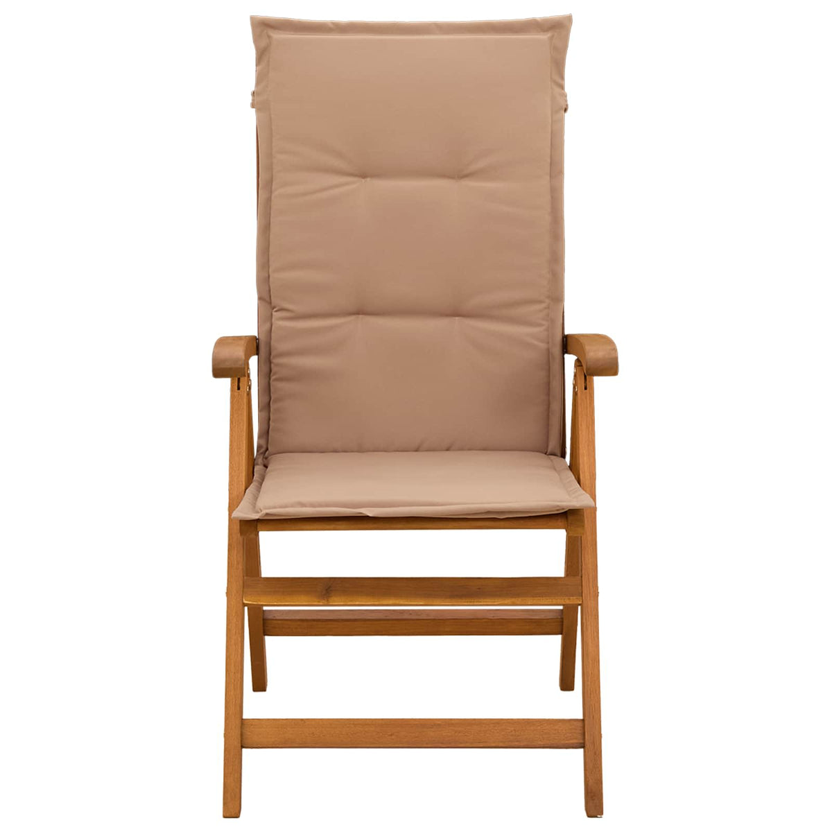 vidaXL Reclining Garden Chairs 4 pcs Natural Solid Acacia Wood 2