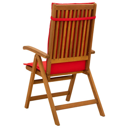 vidaXL Reclining Garden Chairs 4 pcs Natural Solid Acacia Wood 3