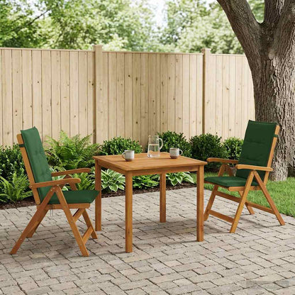 vidaXL 3-Piece Garden Dining Set 2-Seaters Green Solid Acacia Wood 1