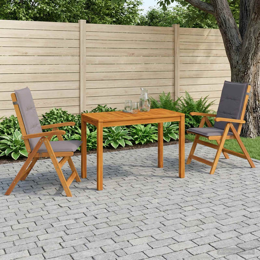 vidaXL Garden Dining Set Natural Solid Acacia Wood 1