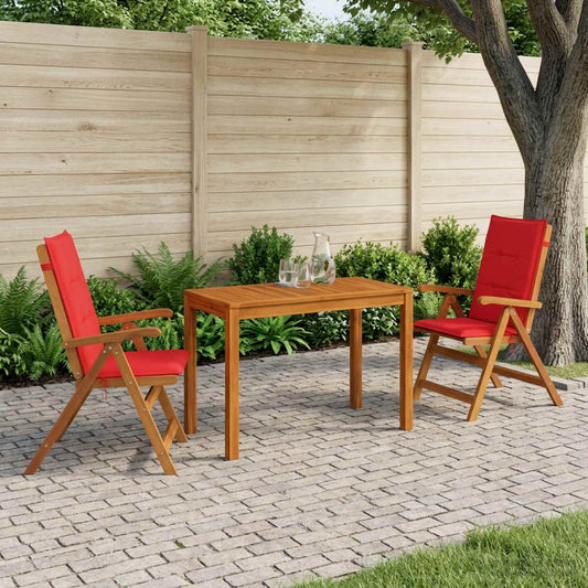 vidaXL Garden Dining Set Natural Solid Acacia Wood 1