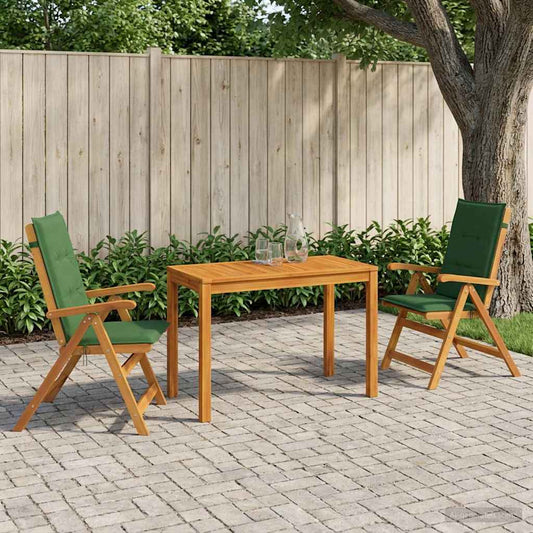 vidaXL Garden Dining Set Natural Solid Acacia Wood 1
