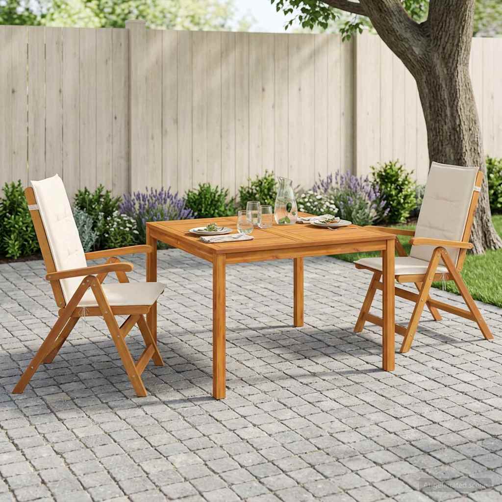 vidaXL Garden Dining Set Natural Solid Acacia Wood 1