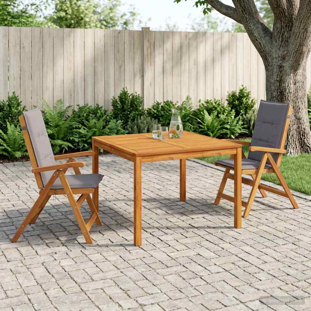 vidaXL Garden Dining Set Natural Solid Acacia Wood 1