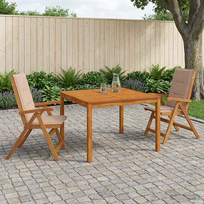 vidaXL Garden Dining Set Natural Solid Acacia Wood 1