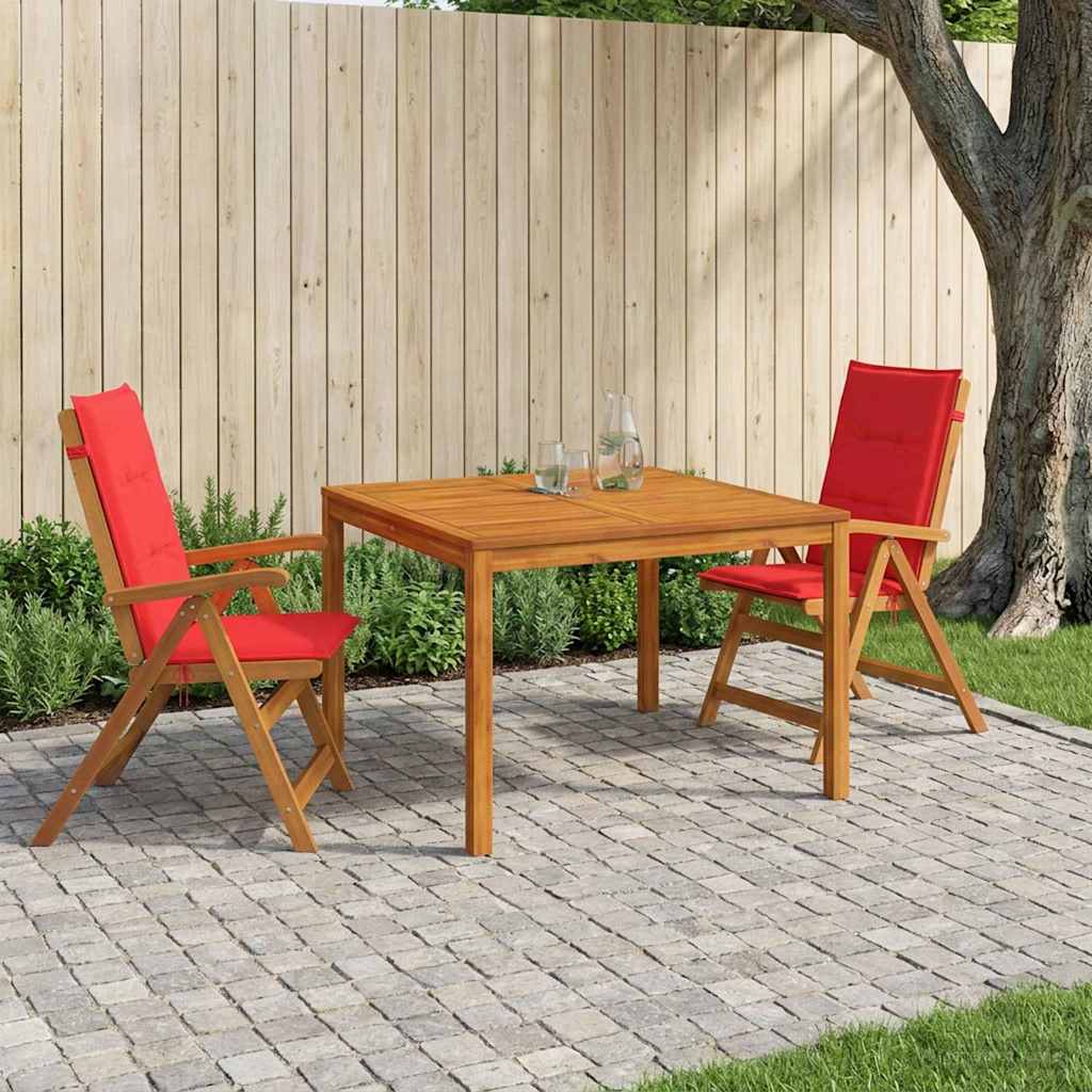vidaXL Garden Dining Set Natural Solid Acacia Wood 1