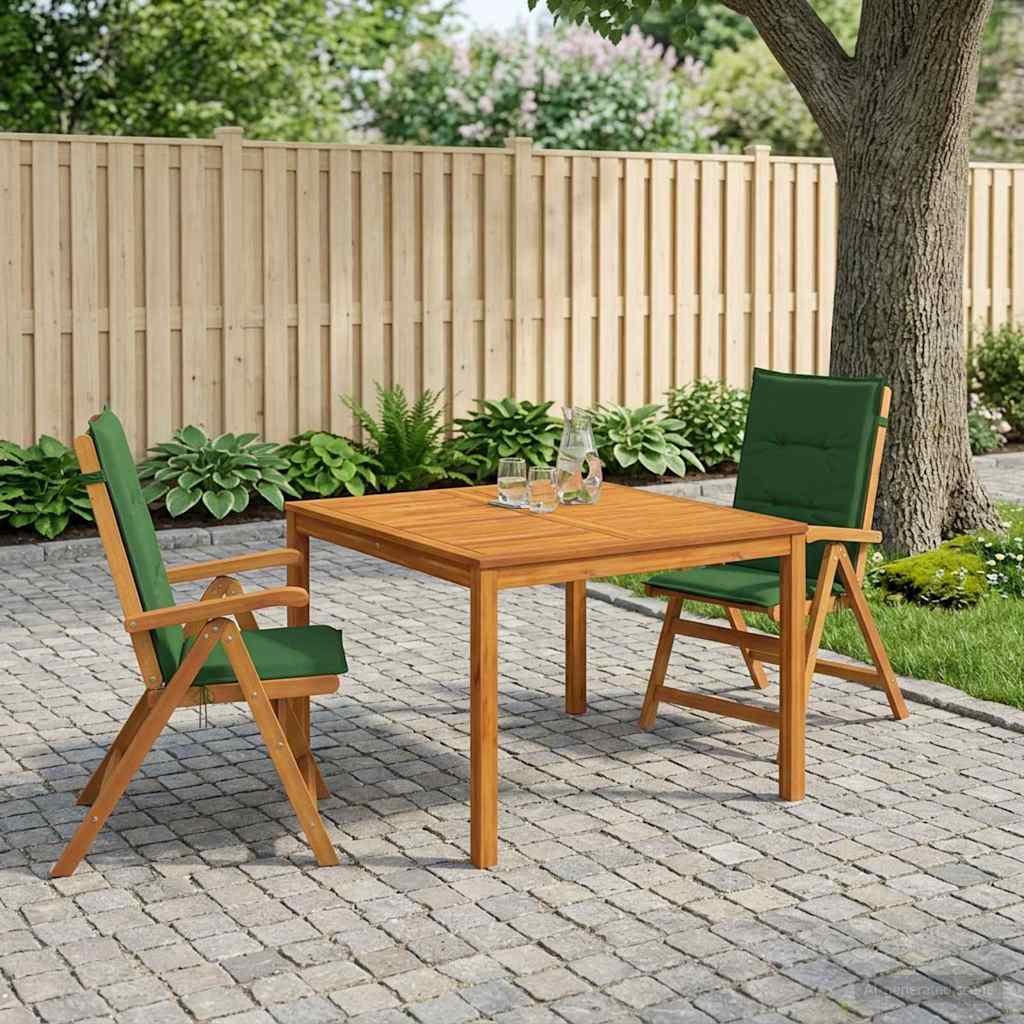 vidaXL Garden Dining Set Natural Solid Acacia Wood 1