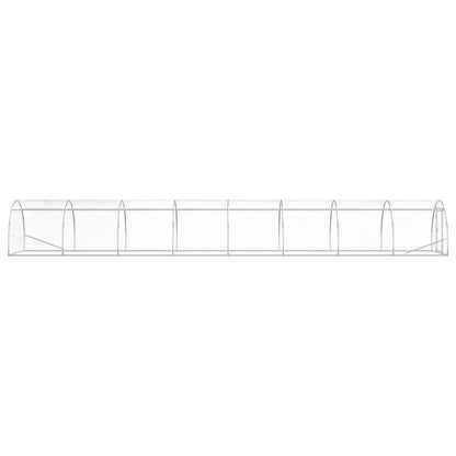 vidaXL Chicken Coop Silver 800 x 150 x 100 cm Galvanised Steel 5