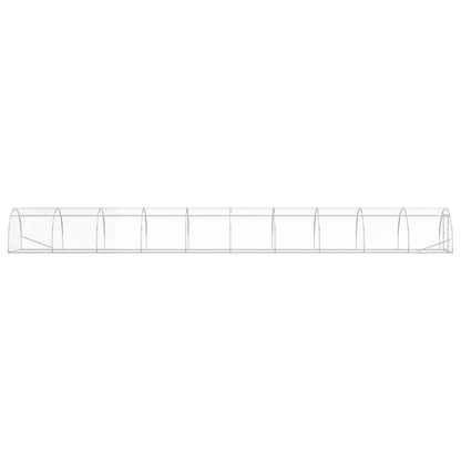 vidaXL Chicken Coop Silver 1000 x 150 x 100 cm Galvanised Steel 5
