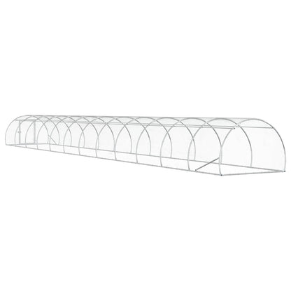 vidaXL Chicken Coop Silver 1200 x 150 x 100 cm Galvanised Steel 6