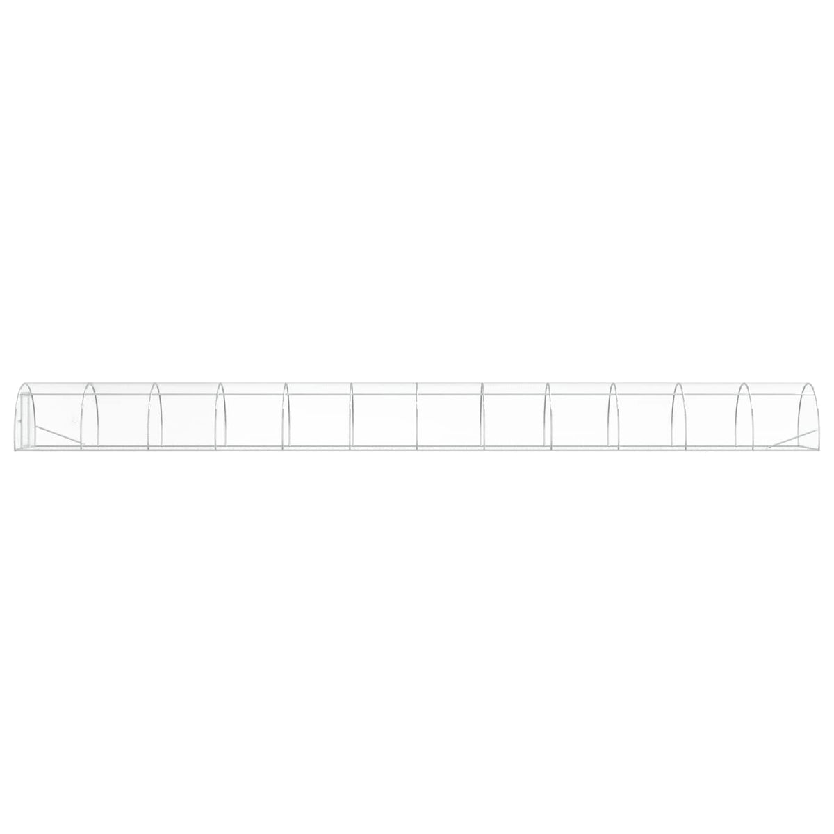 vidaXL Chicken Coop Silver 1200 x 150 x 100 cm Galvanised Steel 5