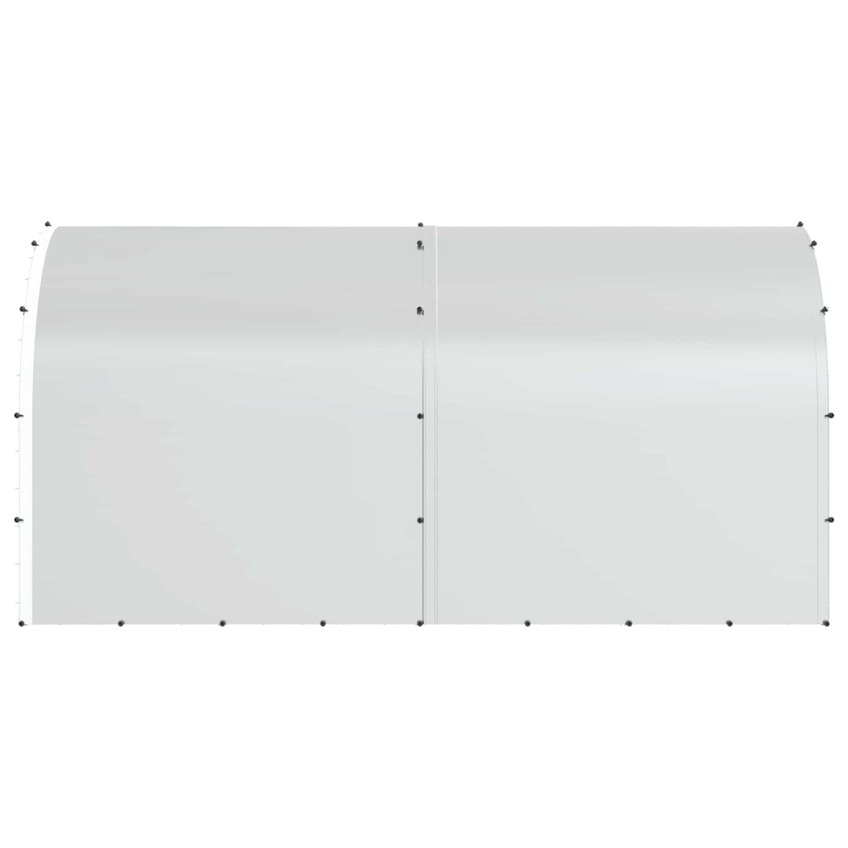vidaXL Chicken Coop Silver 400 x 200 x 200 cm Galvanised Steel 5