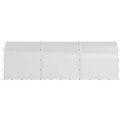 vidaXL Chicken Coop Silver 600 x 200 x 200 cm Galvanised Steel 5