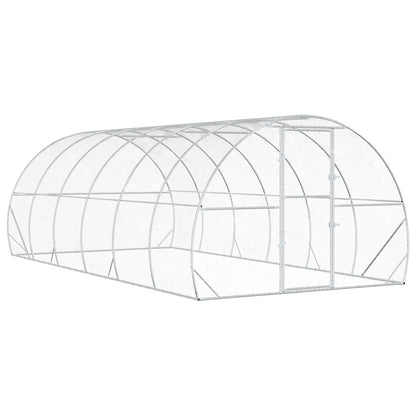 Chicken Coop Silver Galvanised Steel without roof 600 cm 200 cm 300 cm