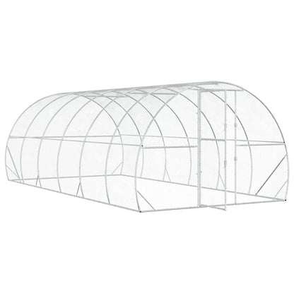 vidaXL Chicken Coop Silver 600 x 300 x 200 cm Galvanised Steel 3