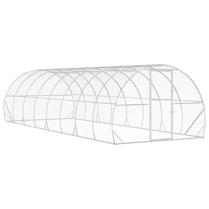 Chicken Coop Silver Galvanised Steel without roof 800 cm 200 cm 300 cm