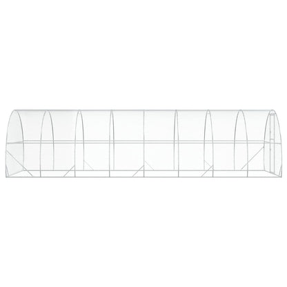 vidaXL Chicken Coop Silver 800 x 300 x 200 cm Galvanised Steel 5