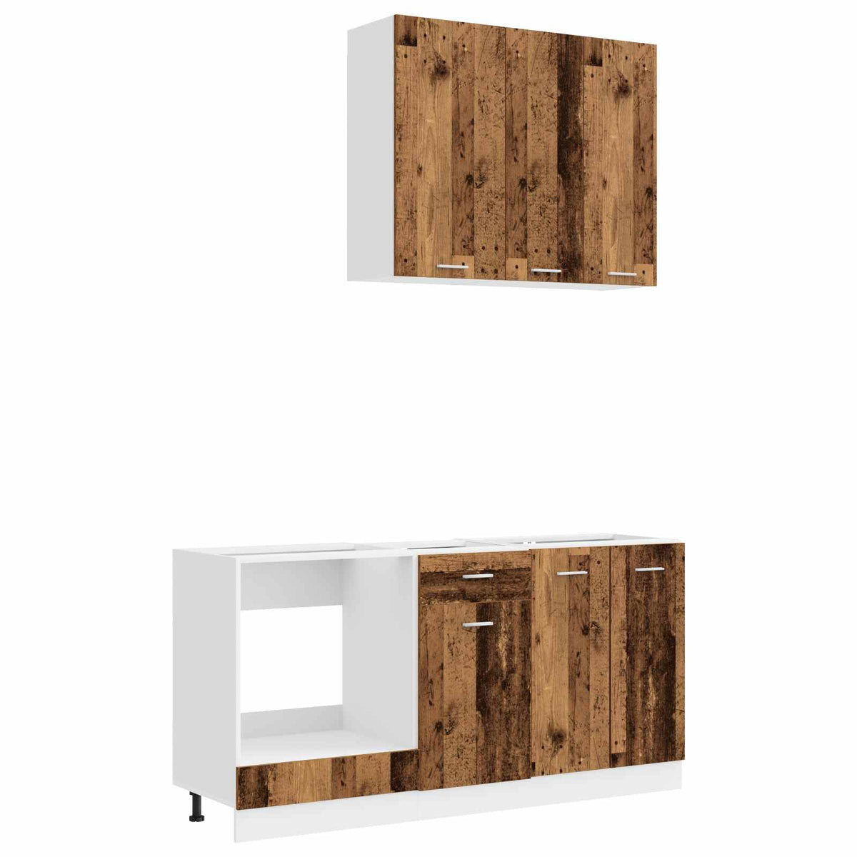 vidaXL Kitchen Unit LYON 5 pcs Old Wood Engineered Wood 2