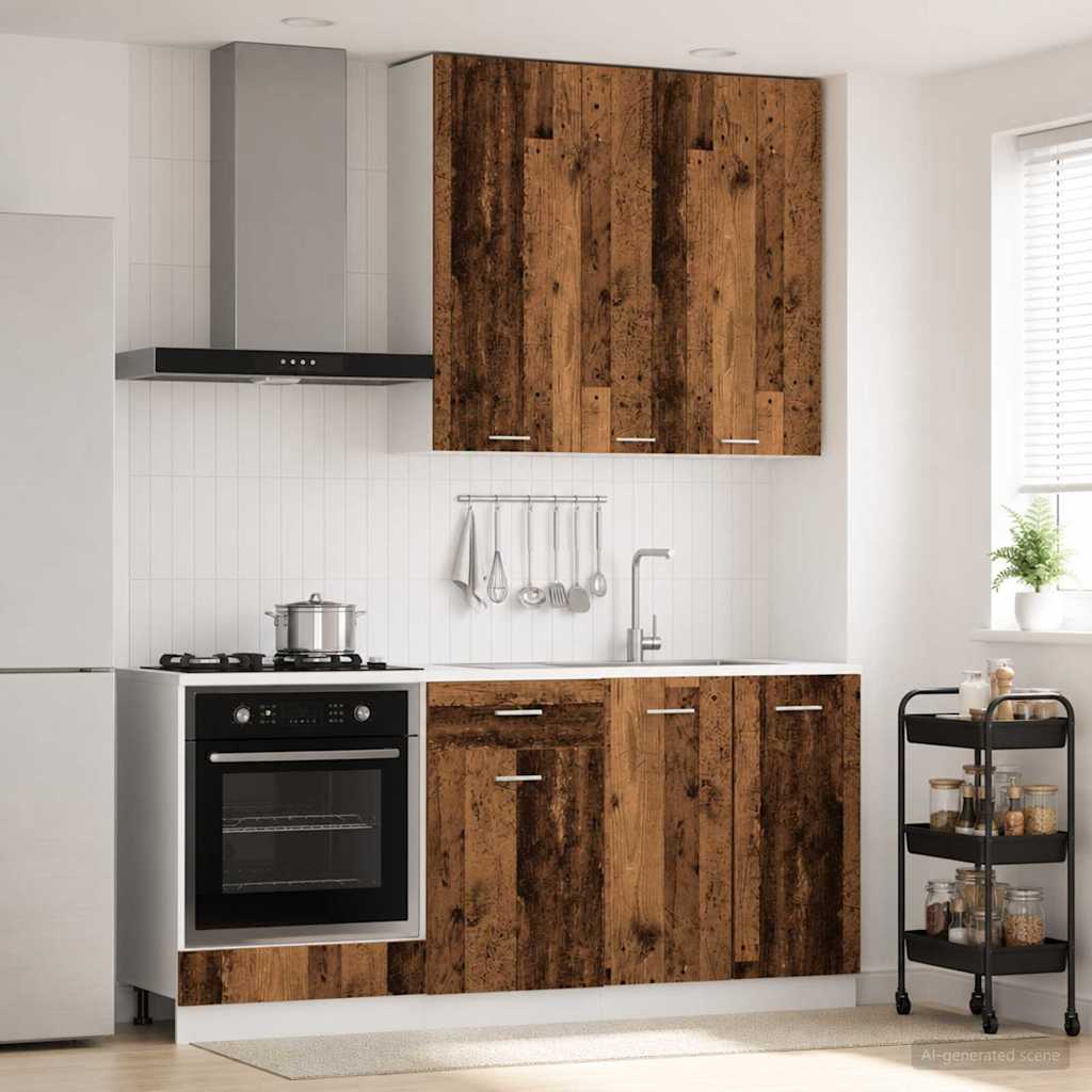 vidaXL Kitchen Unit LYON 5 pcs Old Wood Engineered Wood 1