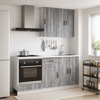 vidaXL Kitchen Unit KALMAR 5 pcs Engineered Wood