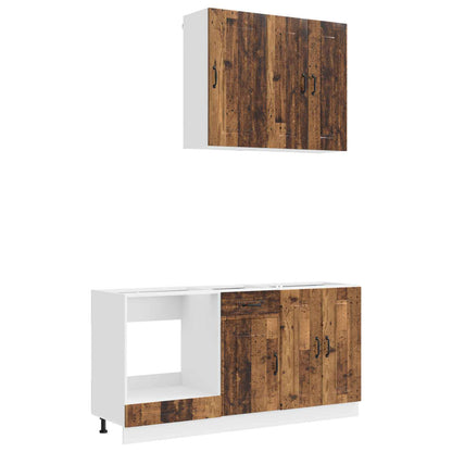Kitchen Unit KALMAR 5 pcs Engineered Wood Old wood 80 cm