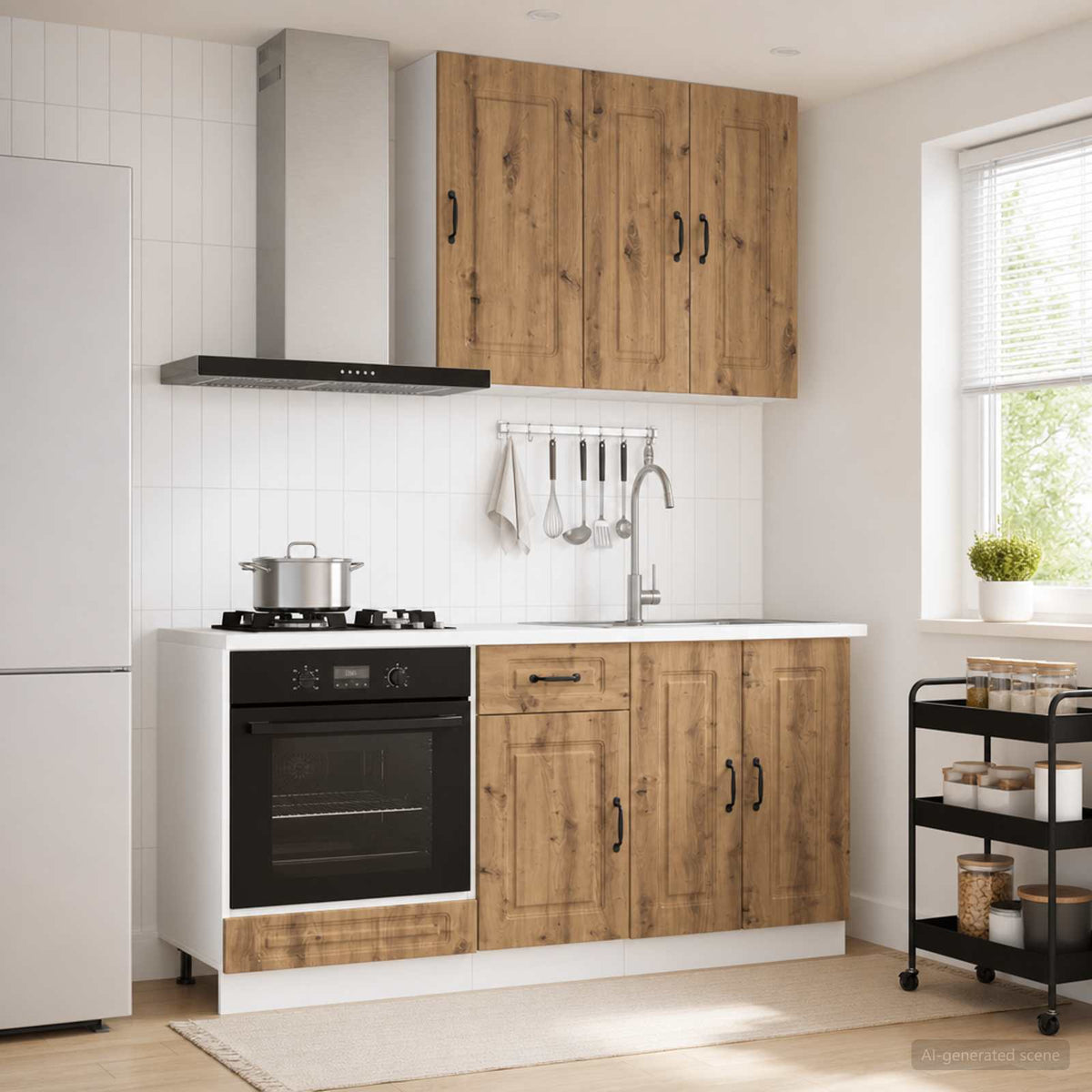 vidaXL Kitchen Unit KALMAR 5 pcs Engineered Wood