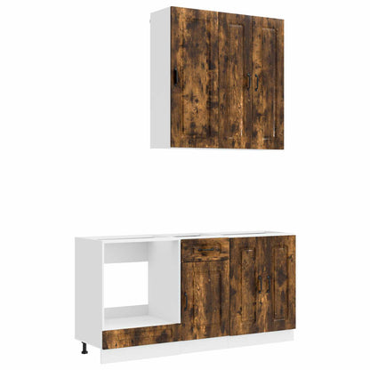 vidaXL Kitchen Unit KALMAR 5 pcs Smoked Oak Engineered Wood 2