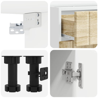 vidaXL Kitchen Unit LUCCA 5 pcs Sonoma Oak Engineered Wood 4