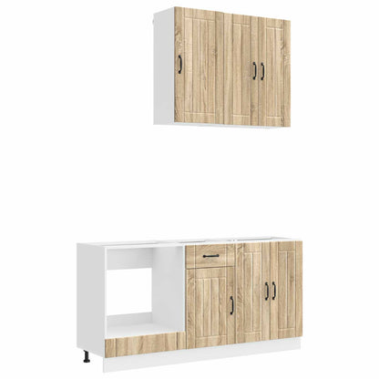 vidaXL Kitchen Unit LUCCA 5 pcs Sonoma Oak Engineered Wood 2