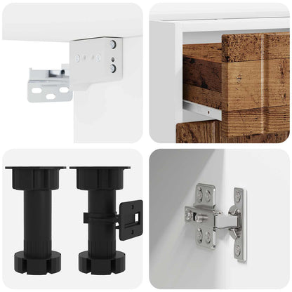 vidaXL Kitchen Unit LUCCA 5 pcs Old Wood Engineered Wood 4
