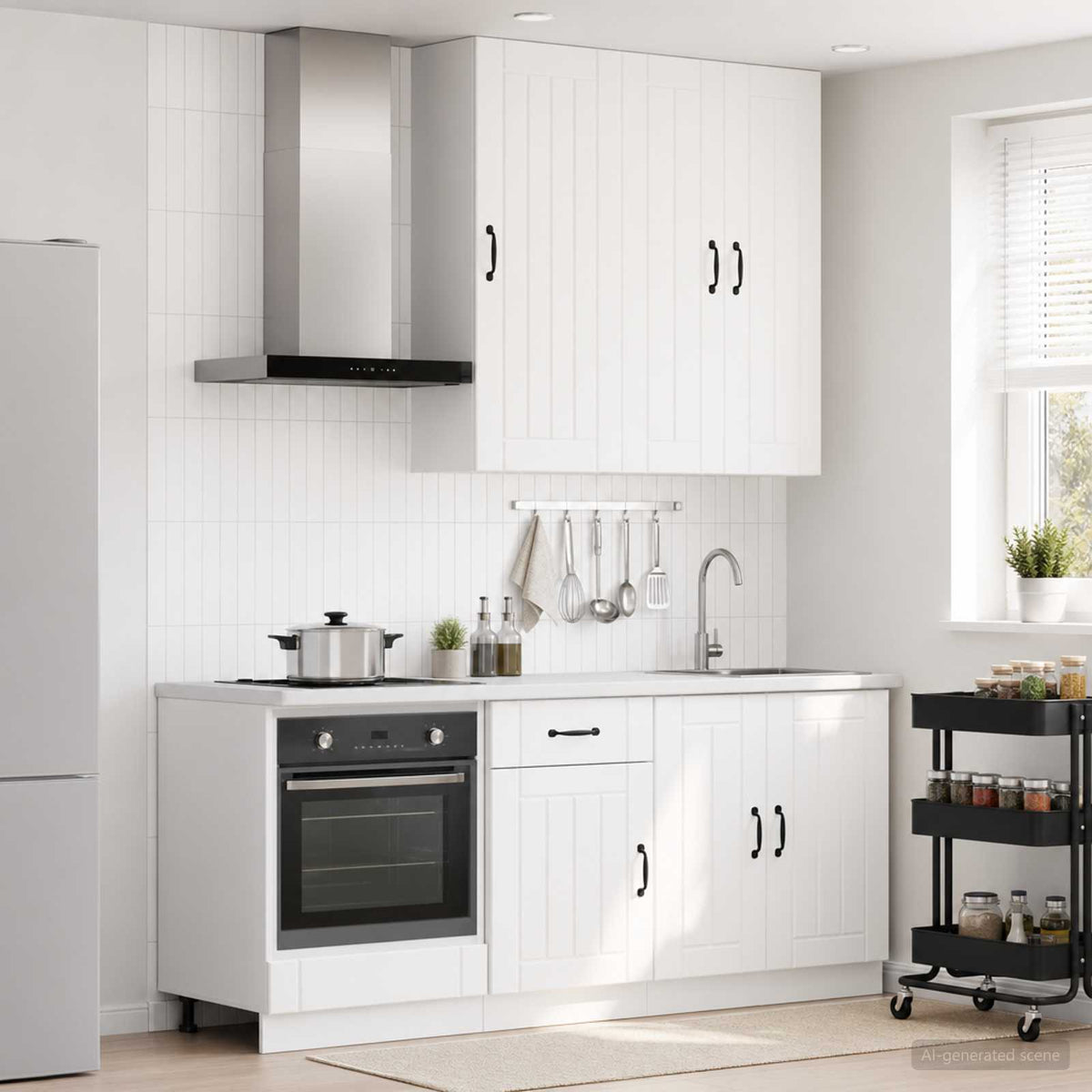 vidaXL Kitchen Unit LUCCA 5 pcs Engineered Wood