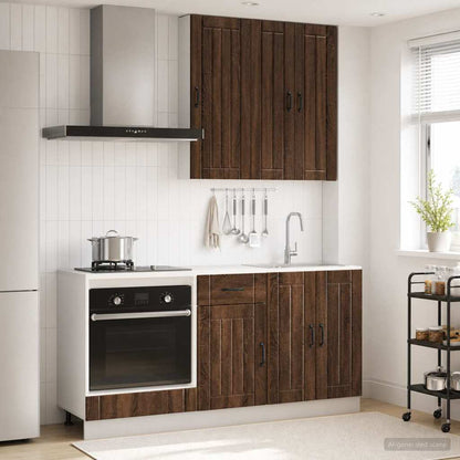vidaXL Kitchen Unit LUCCA 5 pcs Engineered Wood