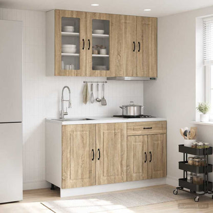 vidaXL Kitchen Unit KALMAR 4 pcs Sonoma Oak Engineered Wood 1